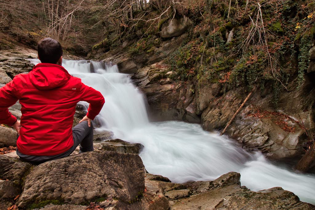 selva de irati otoño cascada del cubo